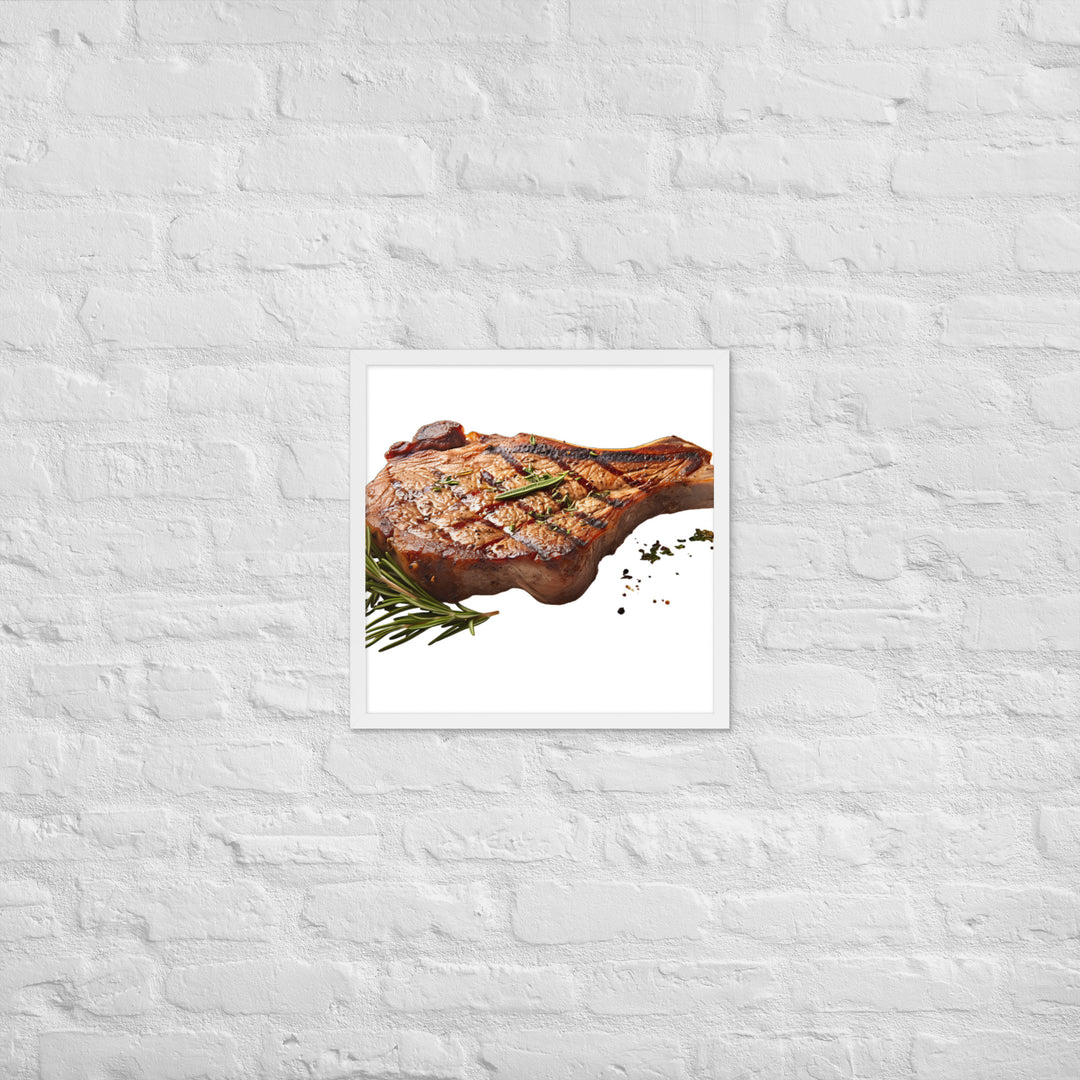 T Bone Steak with Herbs Framed poster 🤤 from Yumify.AI