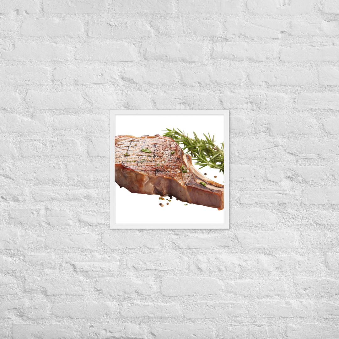 T Bone Steak with Herbs Framed poster 🤤 from Yumify.AI