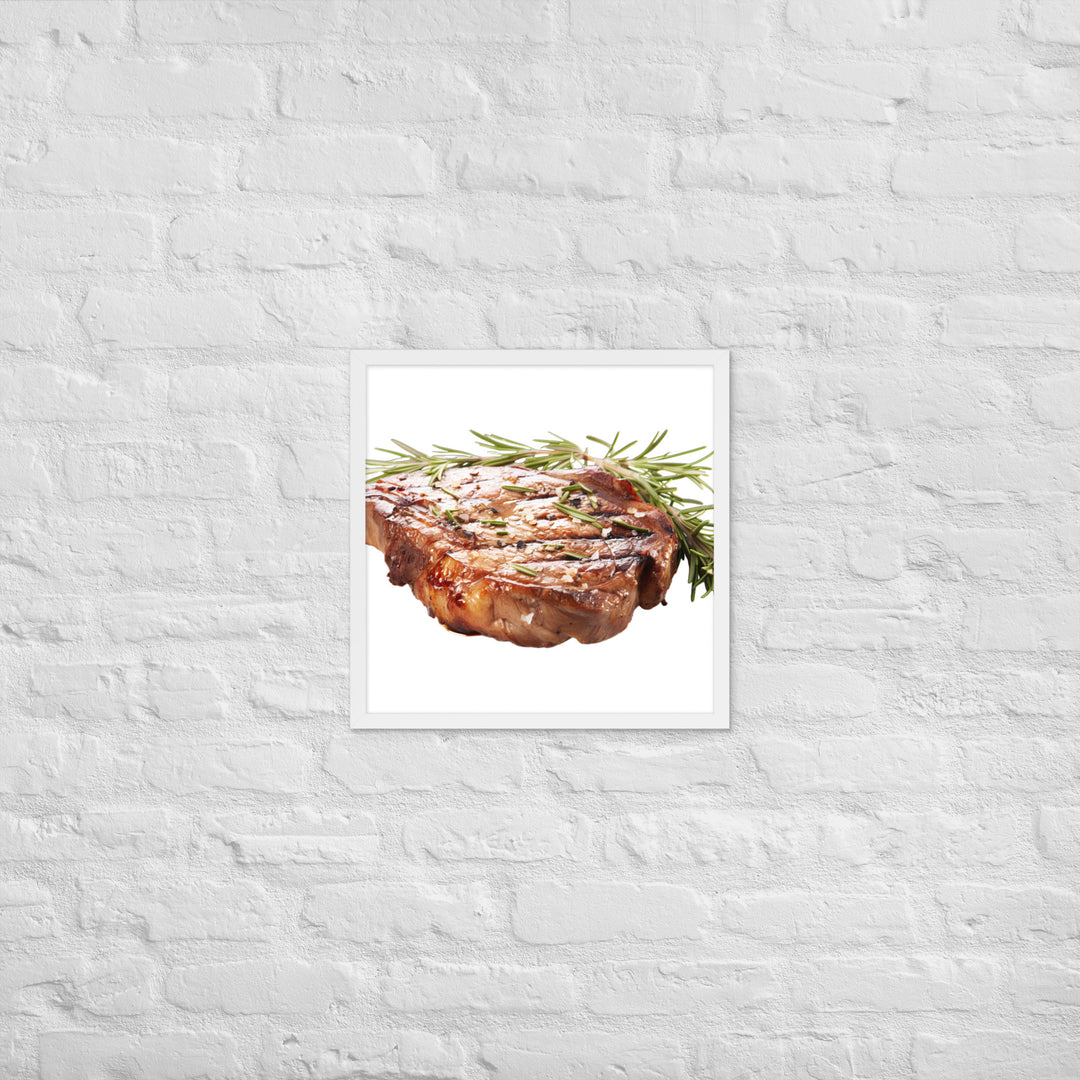 T Bone Steak with Herbs Framed poster 🤤 from Yumify.AI