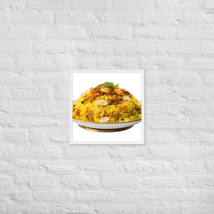 Layered Chicken Biryani Framed poster 🤤 from Yumify.AI