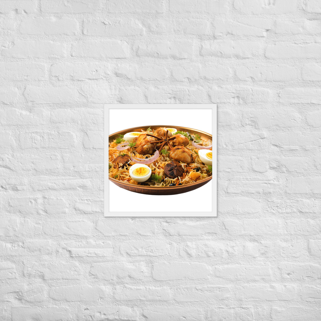 Hyderabadi Biryani Masterpiece Framed poster 🤤 from Yumify.AI