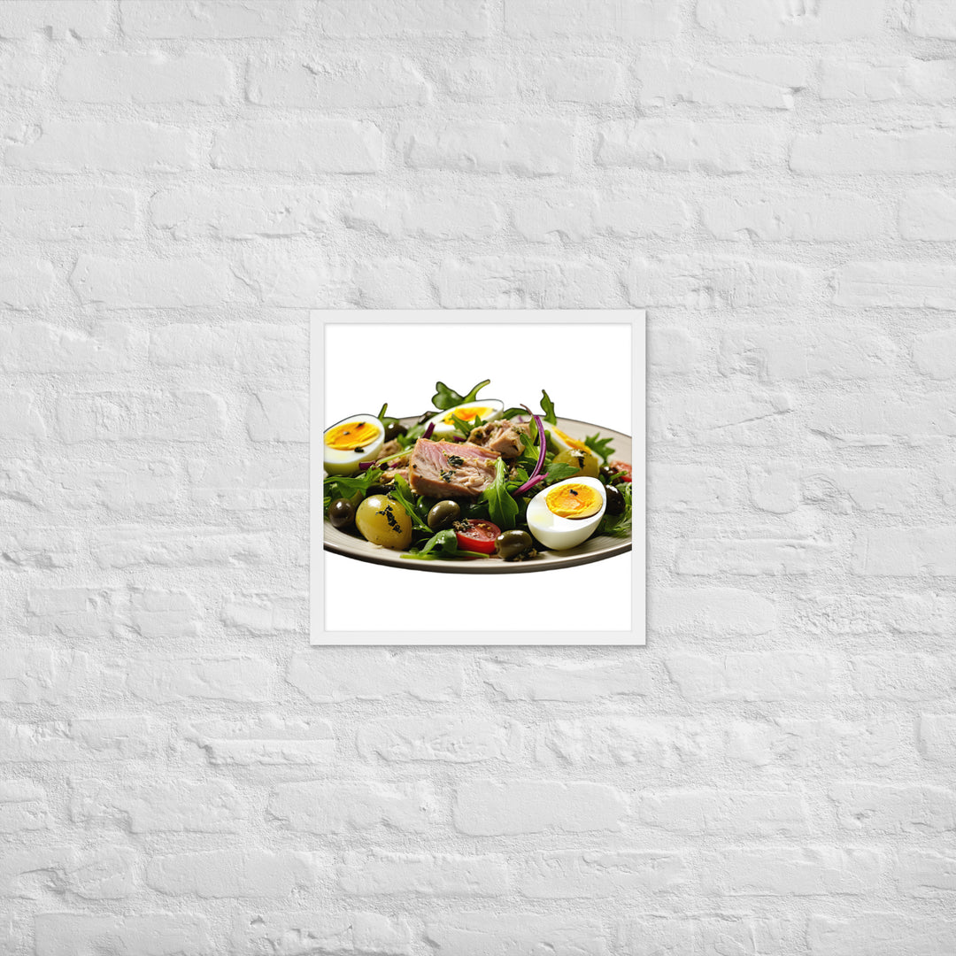 Tuna Nicoise Salad Framed poster 🤤 from Yumify.AI