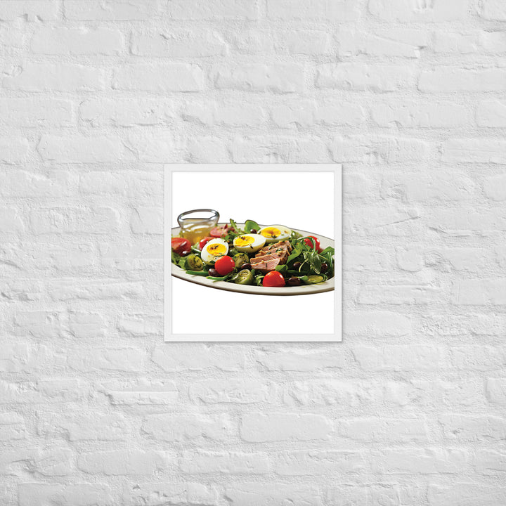 Tuna Nicoise Salad Framed poster 🤤 from Yumify.AI