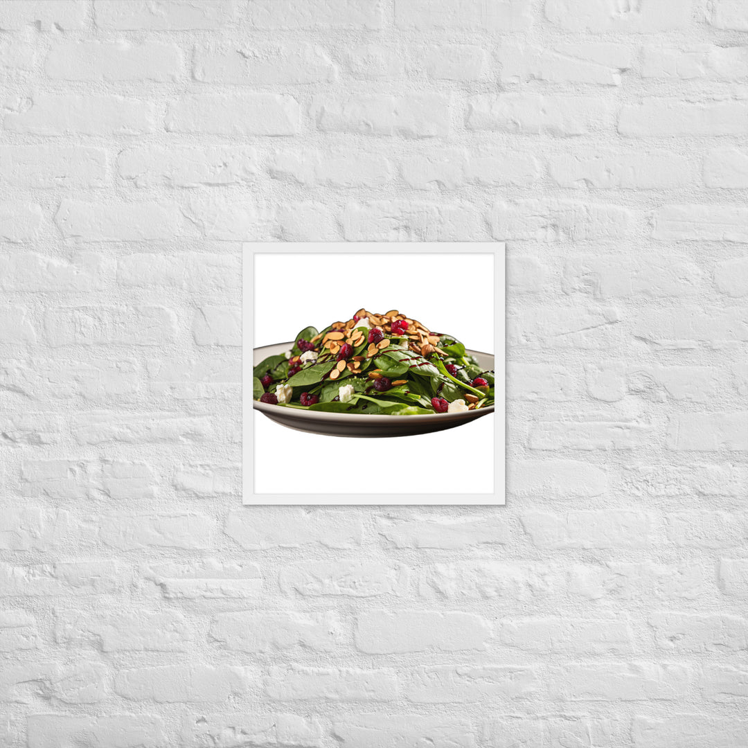 Spinach Salad Framed poster 🤤 from Yumify.AI