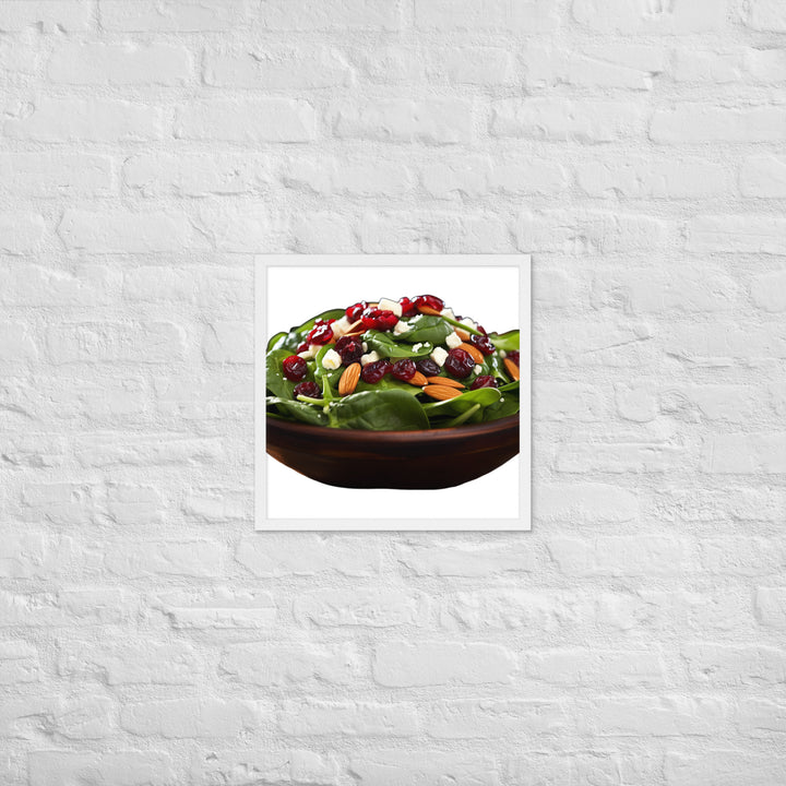 Spinach Salad Framed poster 🤤 from Yumify.AI