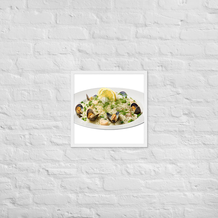 Seafood Risotto Framed poster 🤤 from Yumify.AI