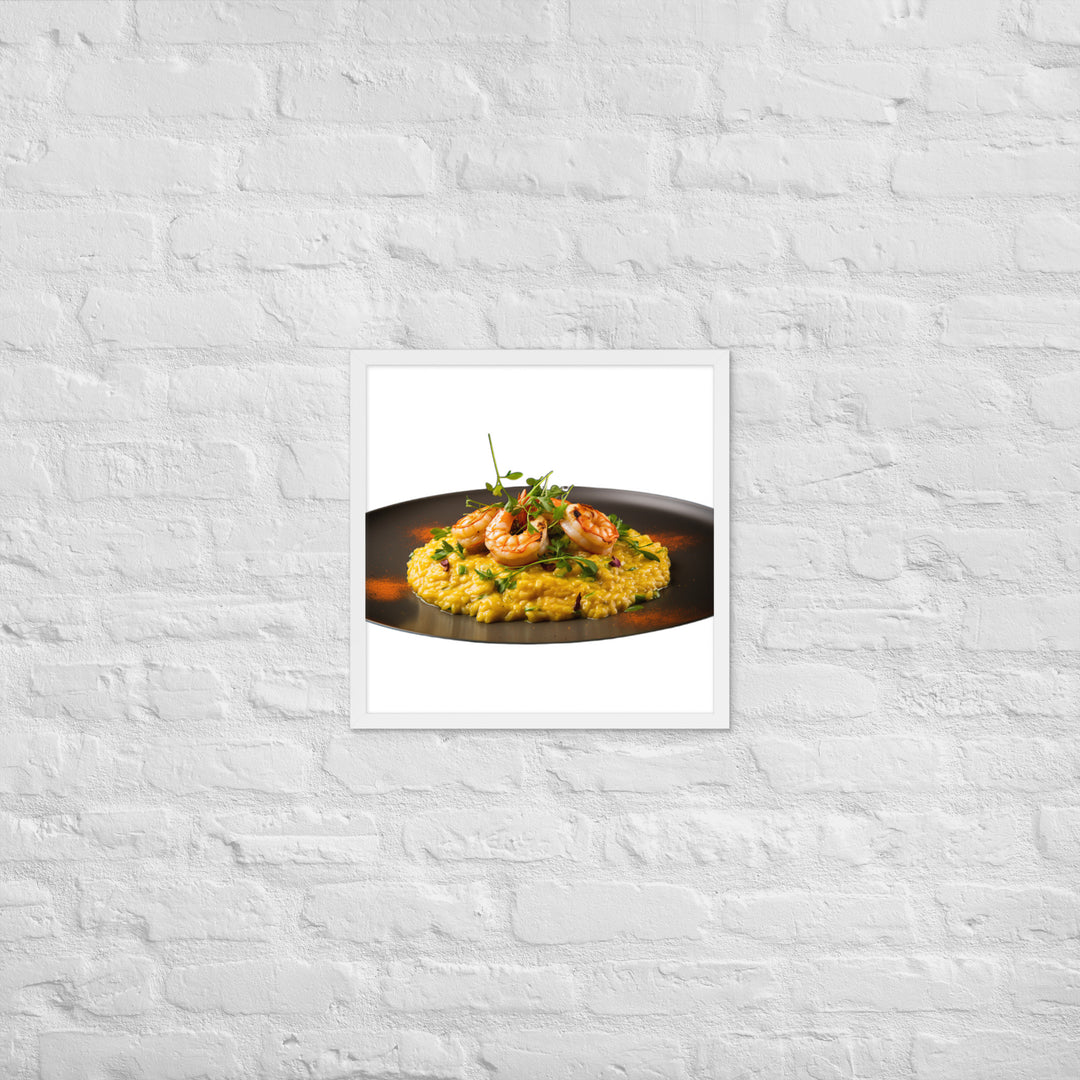 Saffron Risotto Framed poster 🤤 from Yumify.AI