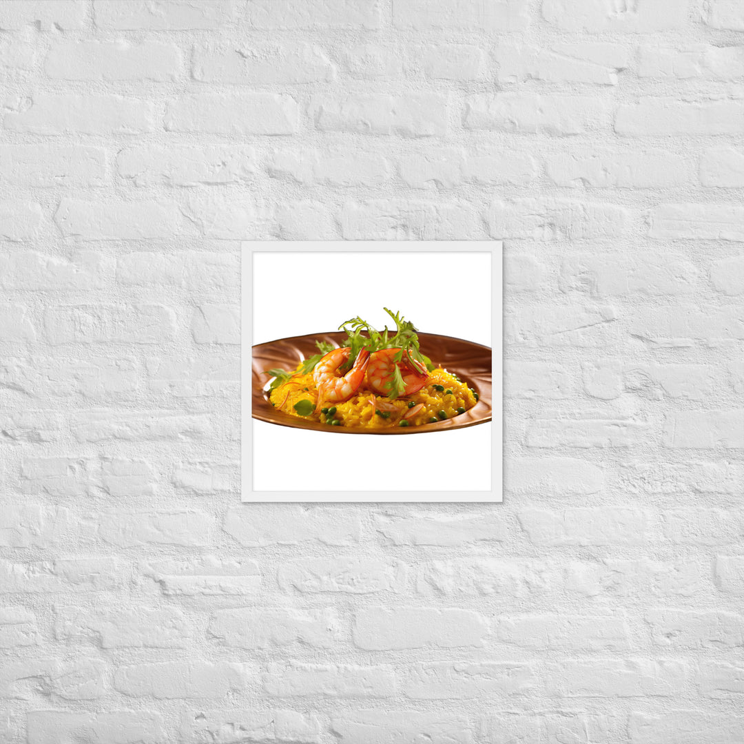 Saffron Risotto Framed poster 🤤 from Yumify.AI