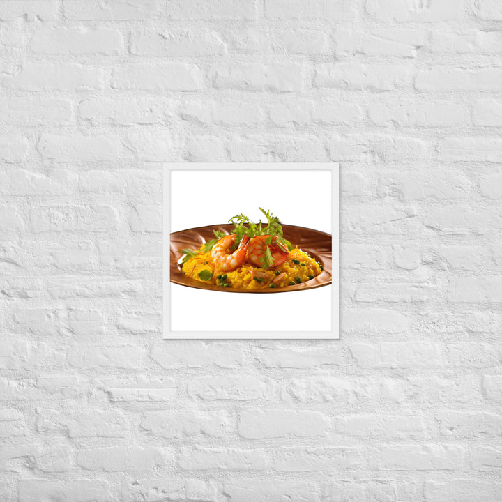 Saffron Risotto Framed poster 🤤 from Yumify.AI