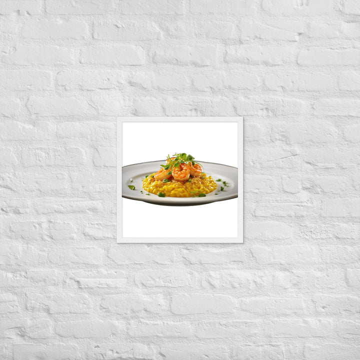 Saffron Risotto Framed poster 🤤 from Yumify.AI