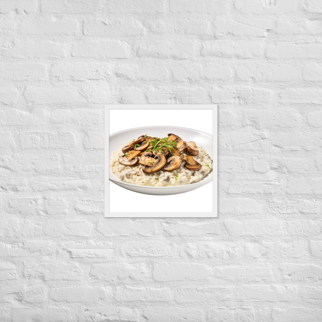 Creamy Mushroom Risotto Framed poster 🤤 from Yumify.AI