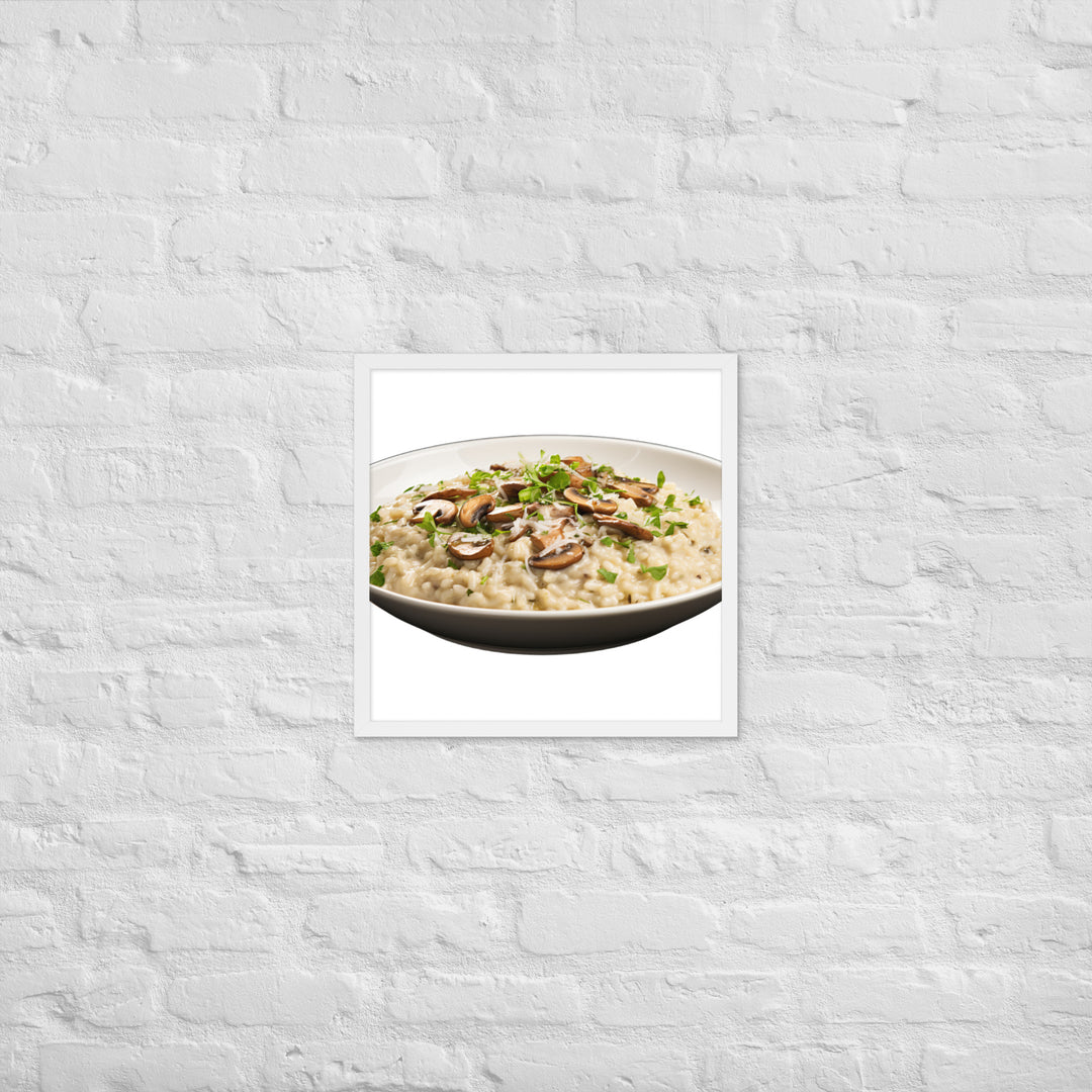 Creamy Mushroom Risotto Framed poster 🤤 from Yumify.AI