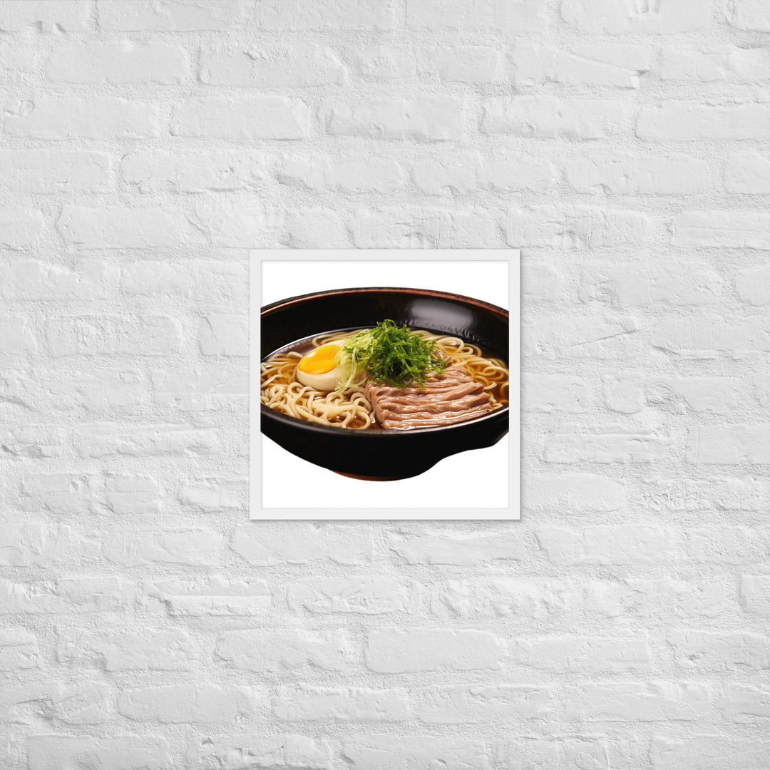 Cold Tsukemen Ramen Framed poster 🤤 from Yumify.AI