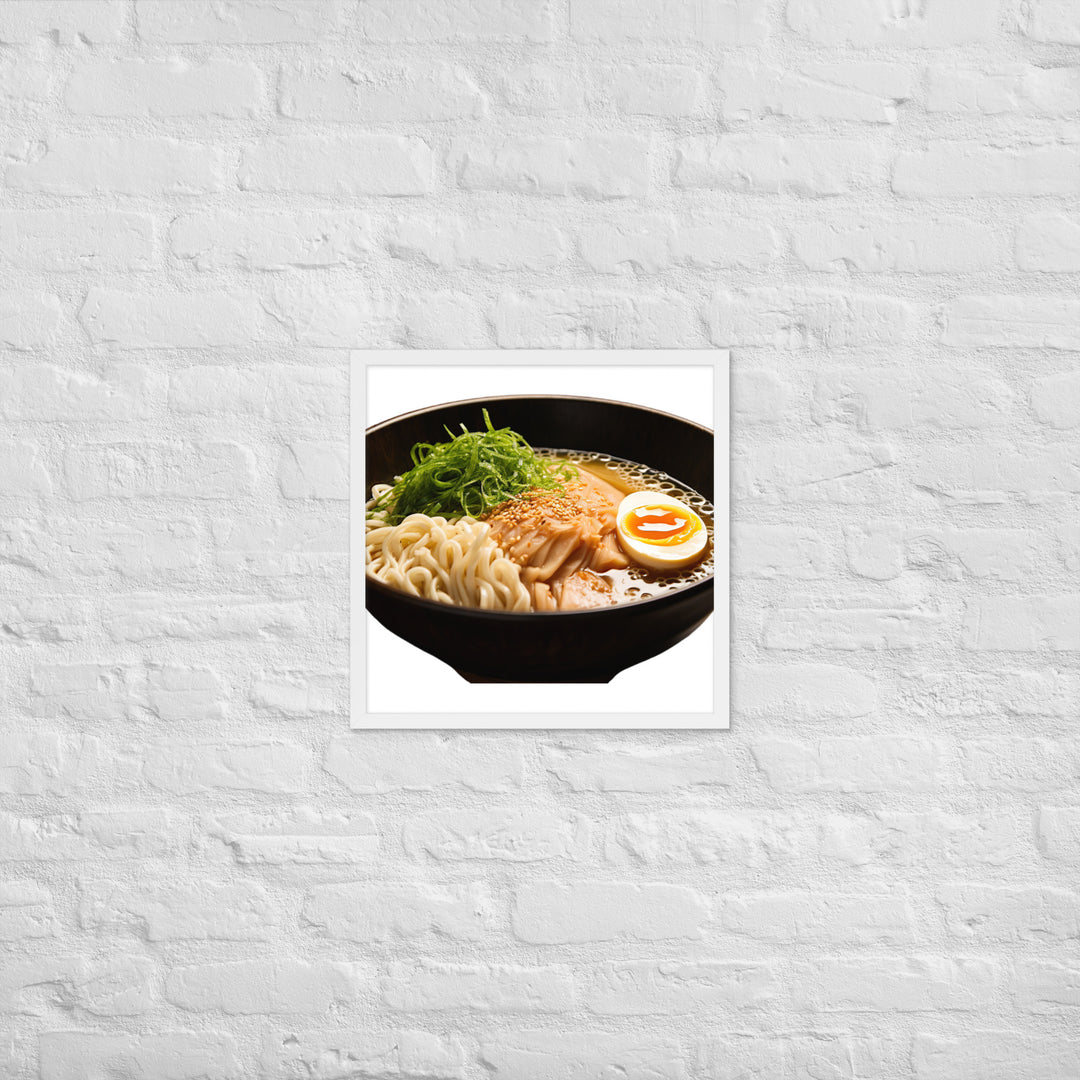 Cold Tsukemen Ramen Framed poster 🤤 from Yumify.AI