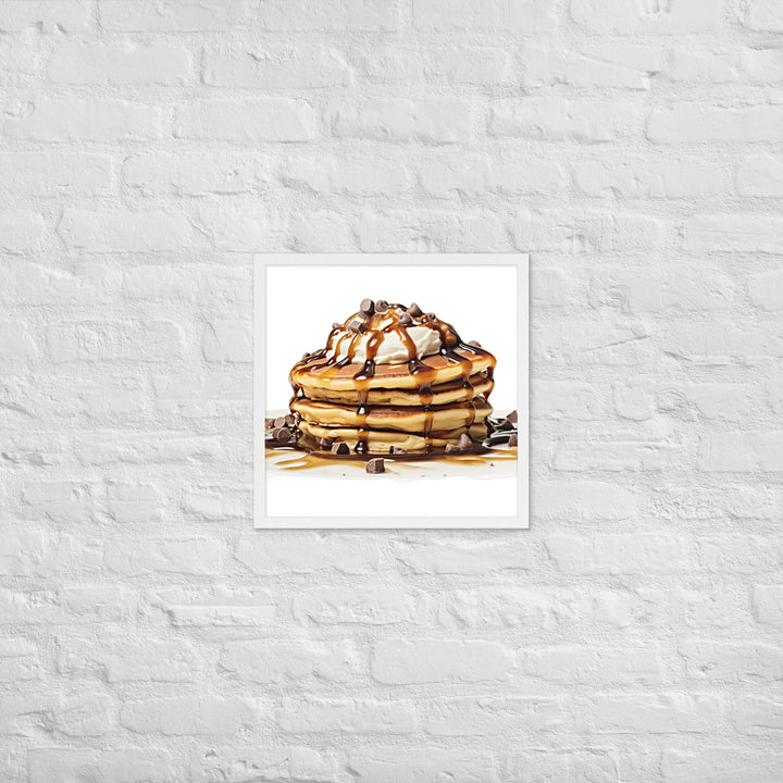 Chocolate Chip Pancakes Framed poster 🤤 from Yumify.AI