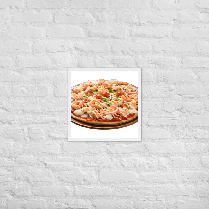 Seafood Supreme Pizza Framed poster 🤤 from Yumify.AI