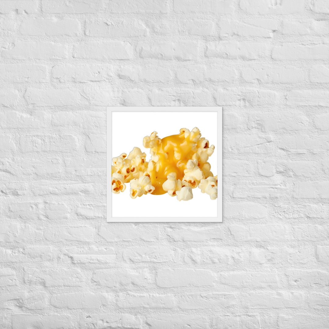 Butter Drizzled Popcorn Framed poster 🤤 from Yumify.AI