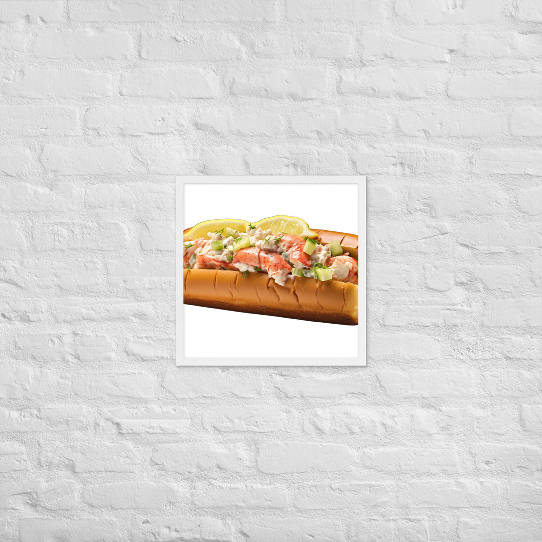 Lemon Zest Lobster Roll Framed poster 🤤 from Yumify.AI