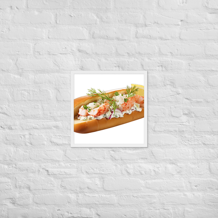 Lemon Zest Lobster Roll Framed poster 🤤 from Yumify.AI