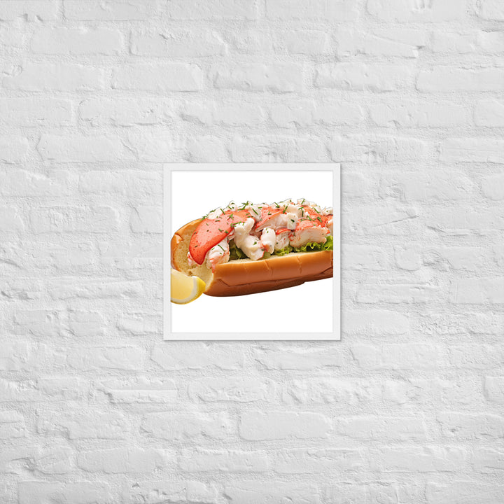 Lemon Zest Lobster Roll Framed poster 🤤 from Yumify.AI