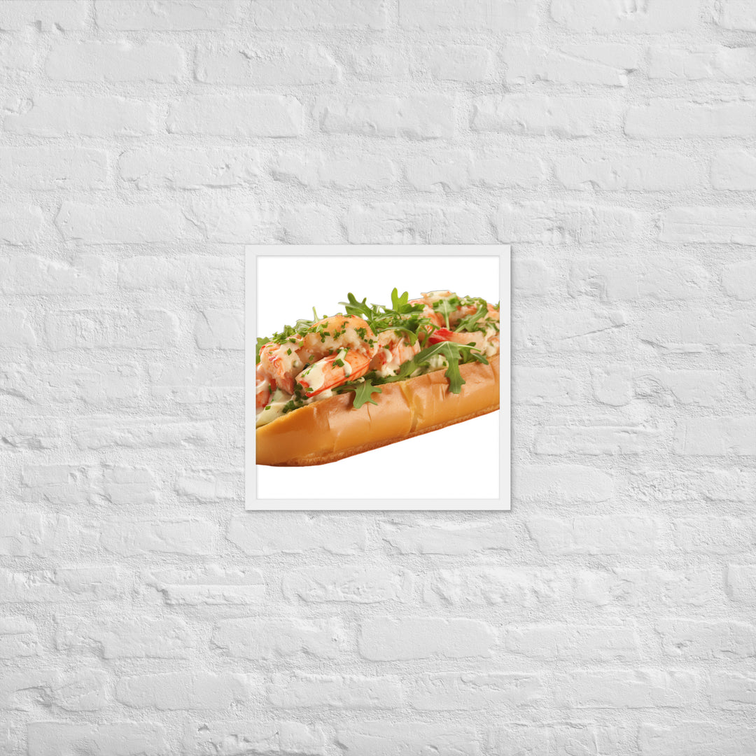 Garlic Butter Lobster Roll Framed poster 🤤 from Yumify.AI