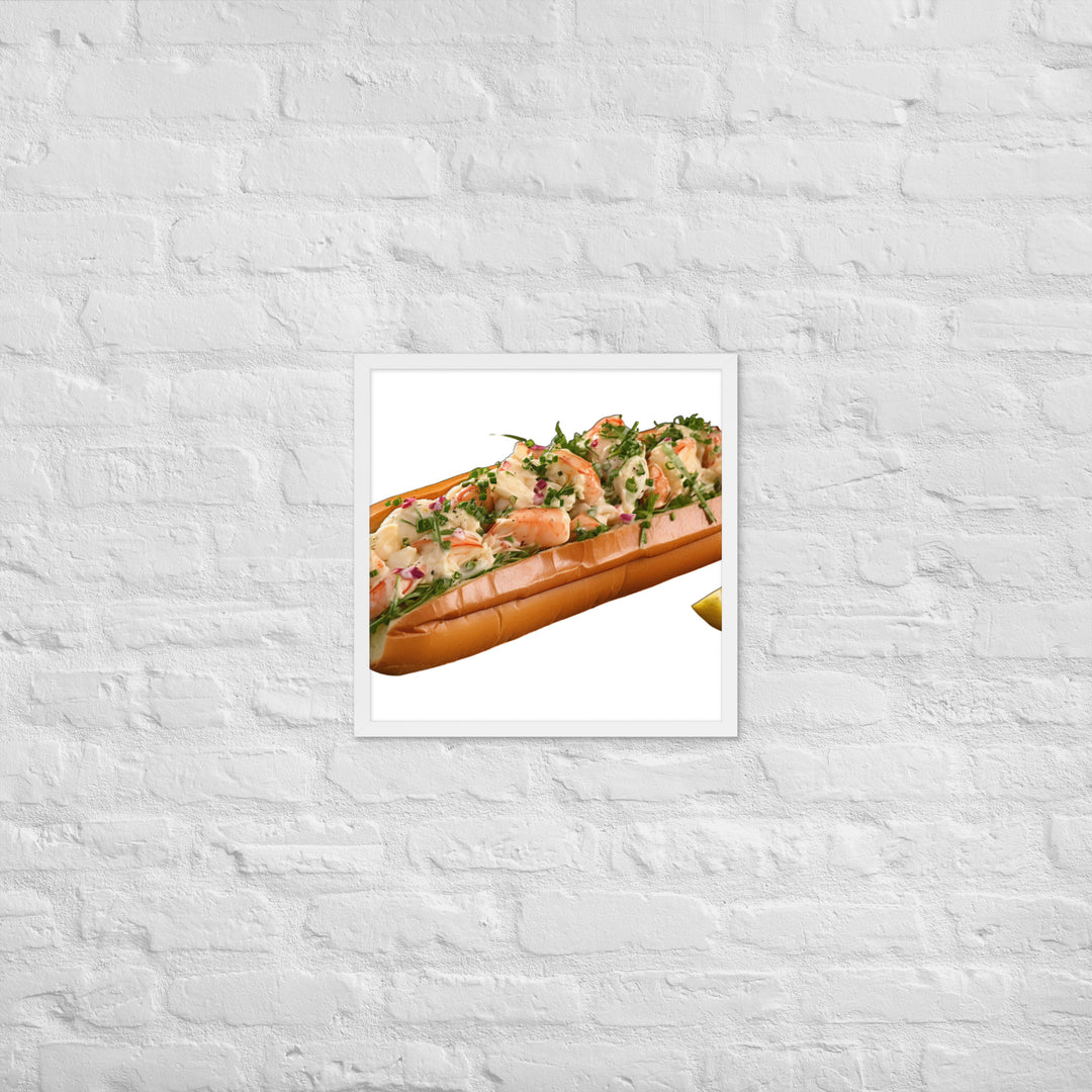 Garlic Butter Lobster Roll Framed poster 🤤 from Yumify.AI