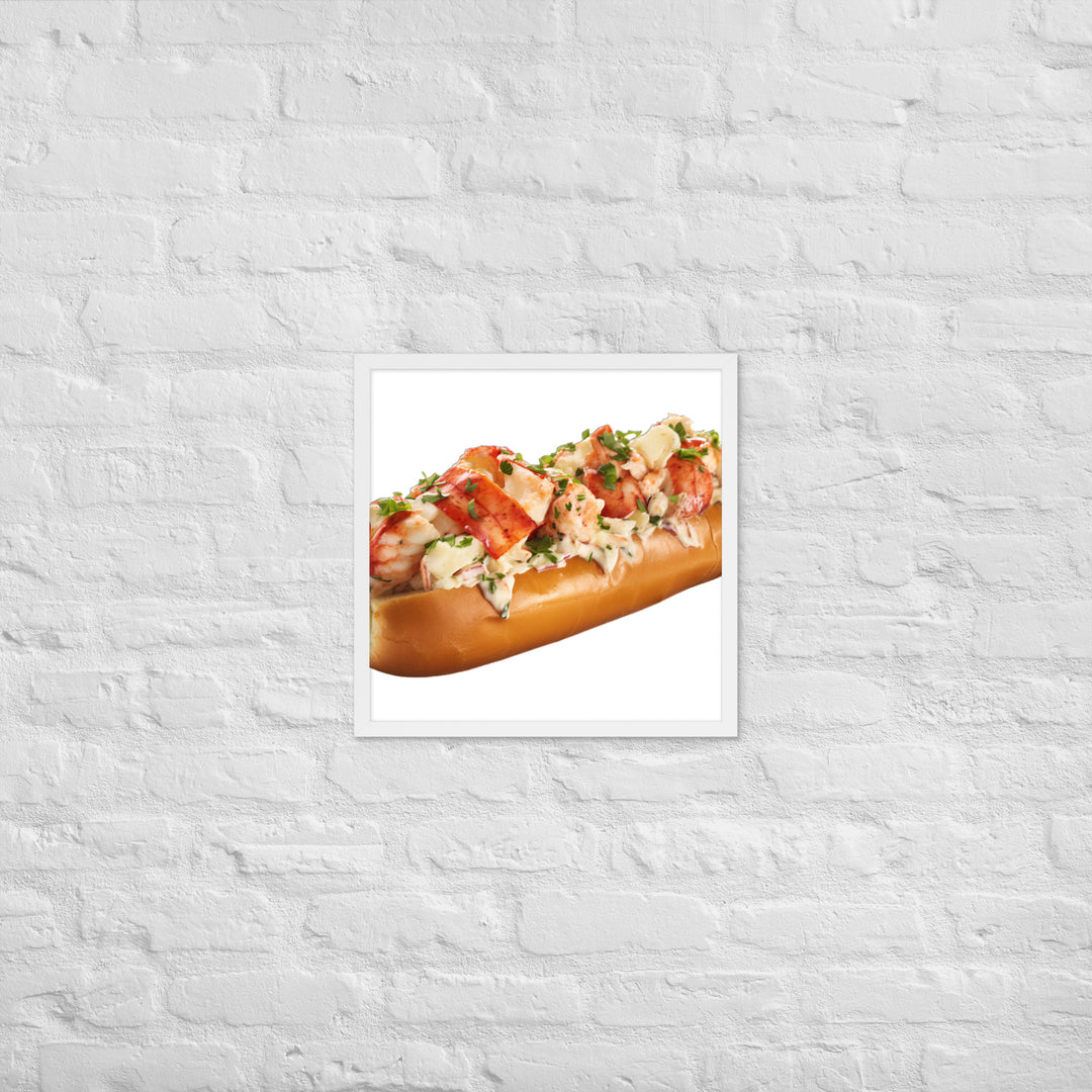 Garlic Butter Lobster Roll Framed poster 🤤 from Yumify.AI