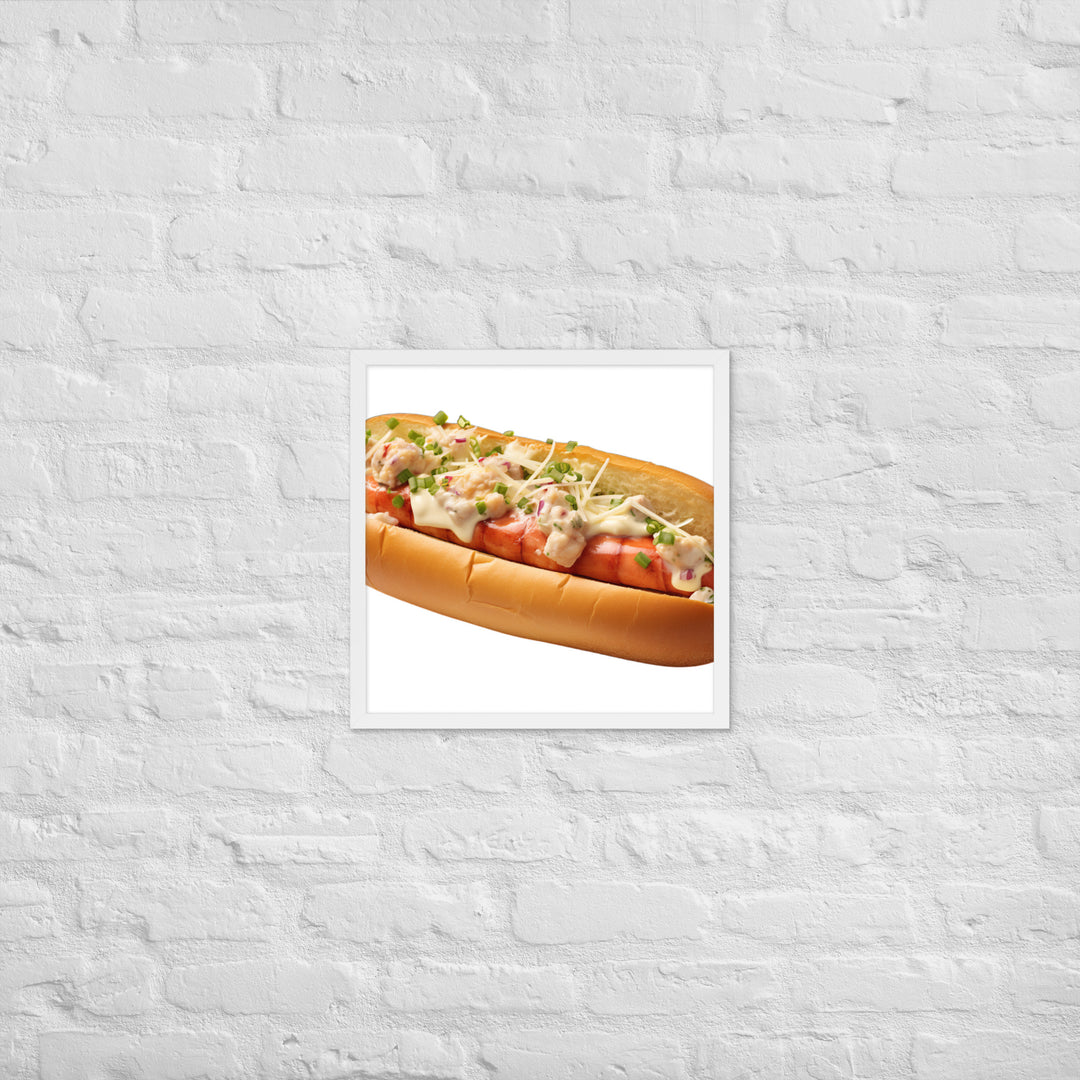 Classic Lobster Roll Framed poster 🤤 from Yumify.AI