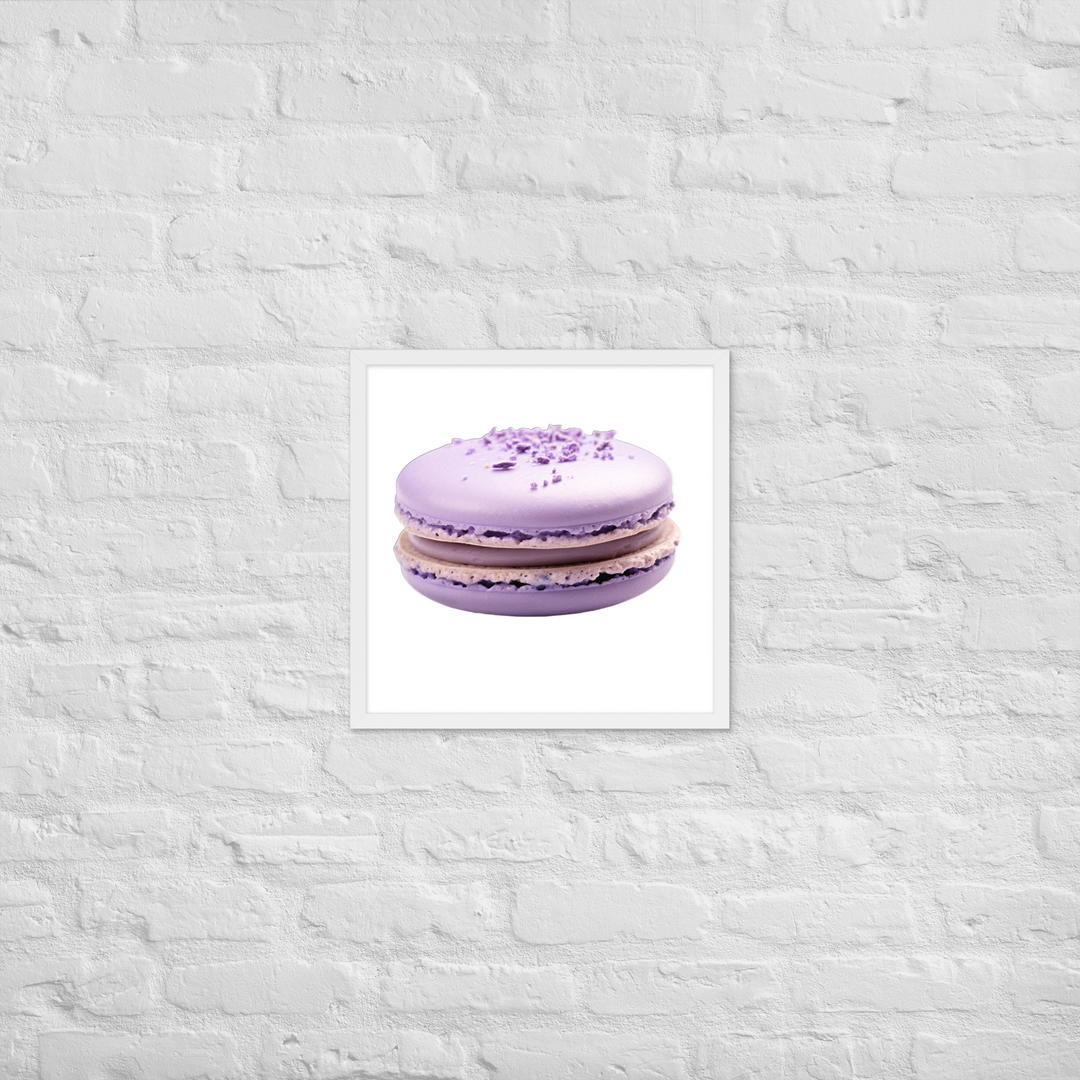 Lavender Macaron Framed poster 🤤 from Yumify.AI