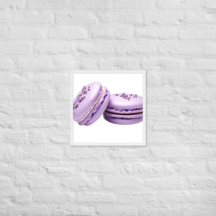 Lavender Macaron Framed poster 🤤 from Yumify.AI