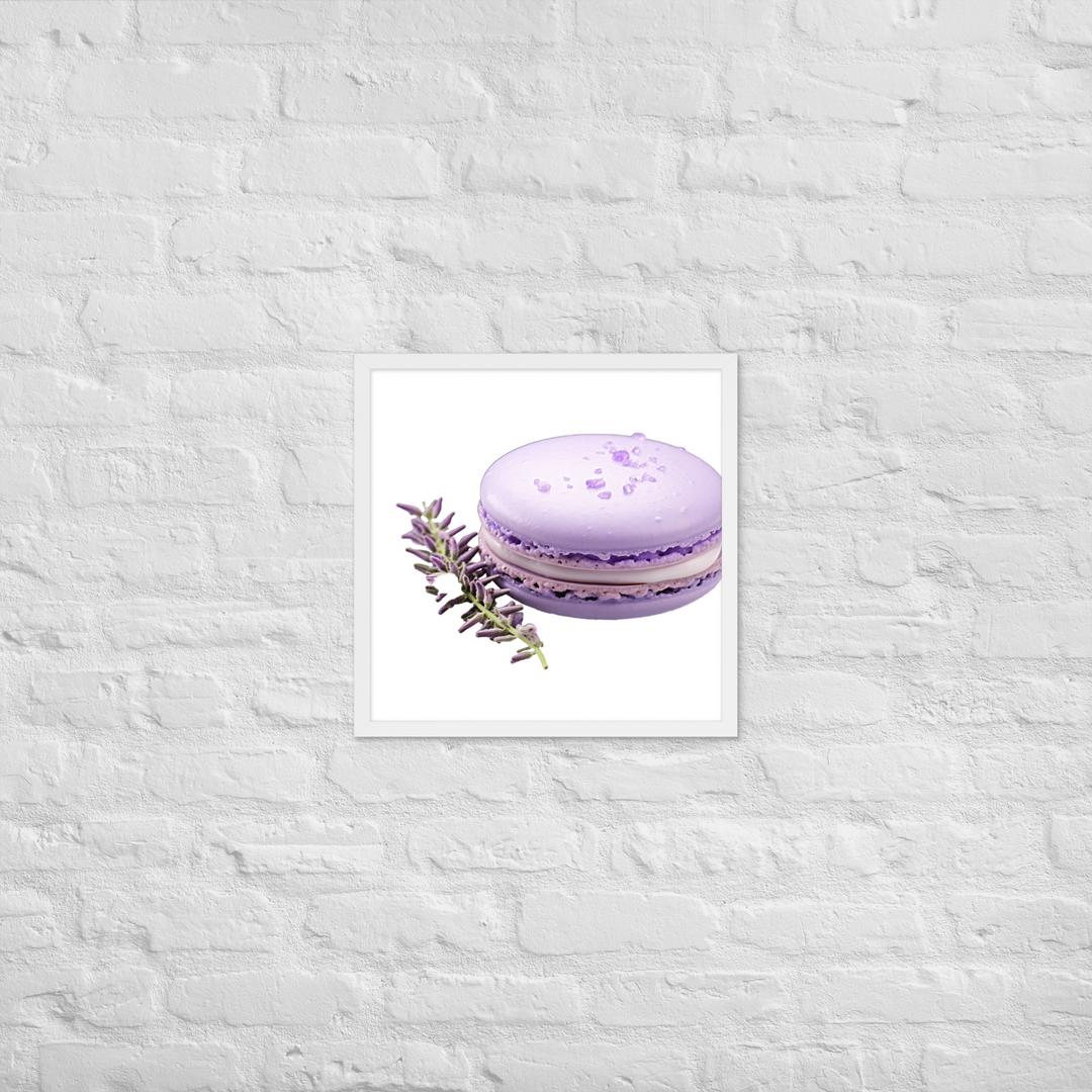 Lavender Macaron Framed poster 🤤 from Yumify.AI