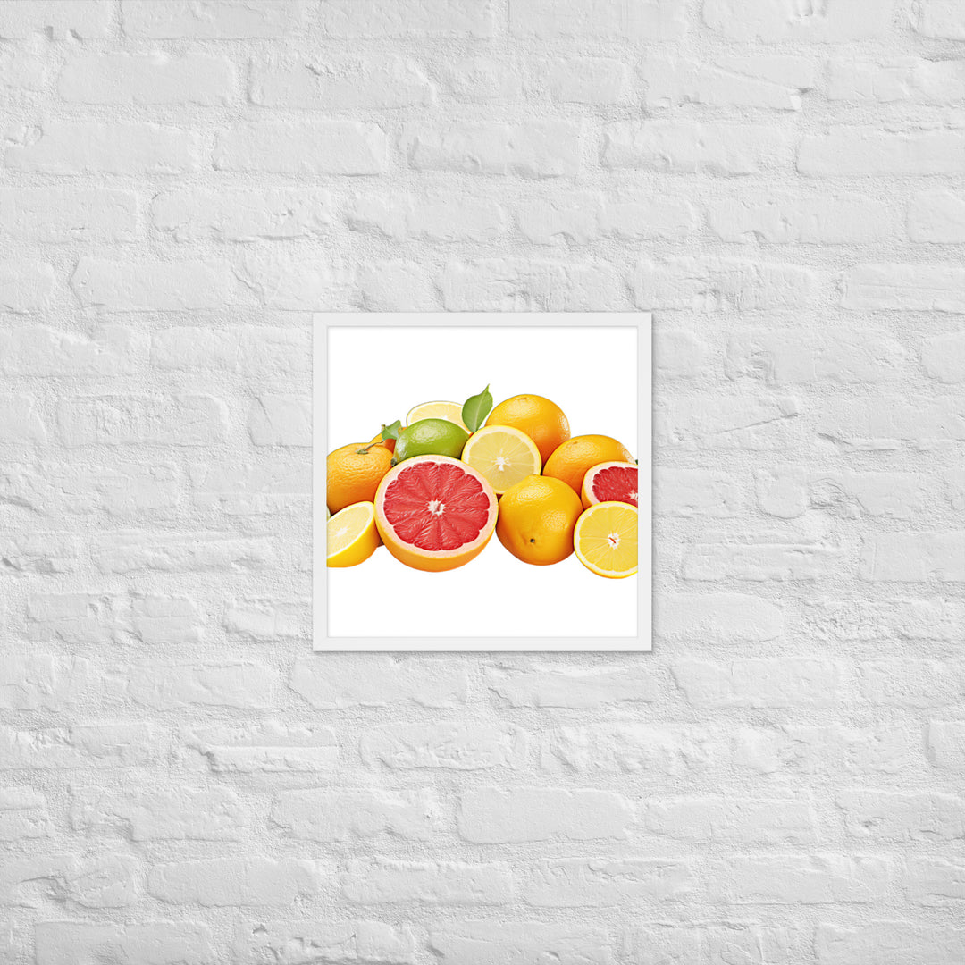 Tangy Citrus Medle Framed poster 🤤 from Yumify.AI