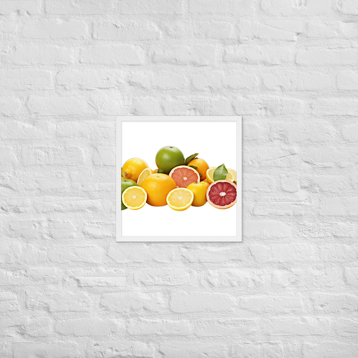 Tangy Citrus Medle Framed poster 🤤 from Yumify.AI