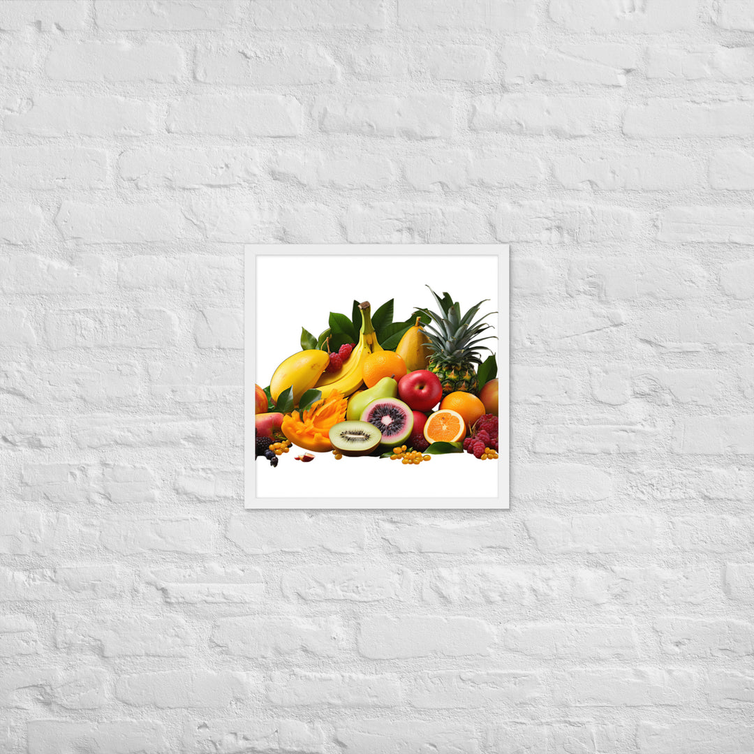 Exotic Tropical Fruits Framed poster 🤤 from Yumify.AI