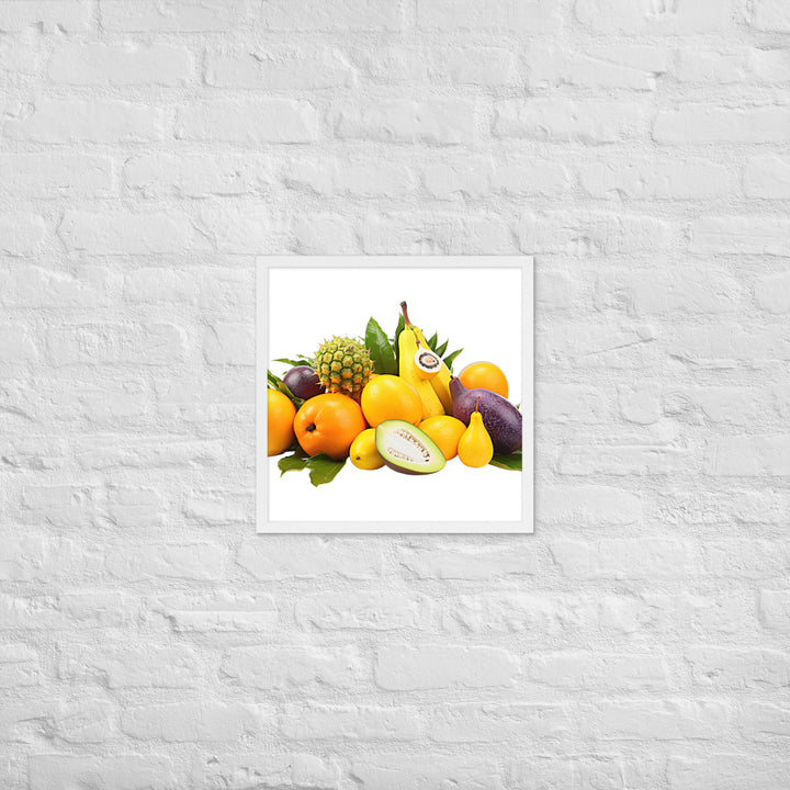 Exotic Tropical Fruits Framed poster 🤤 from Yumify.AI