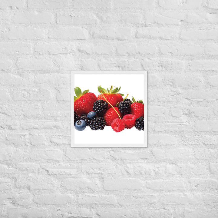 Berry Delight Assortment Framed poster 🤤 from Yumify.AI