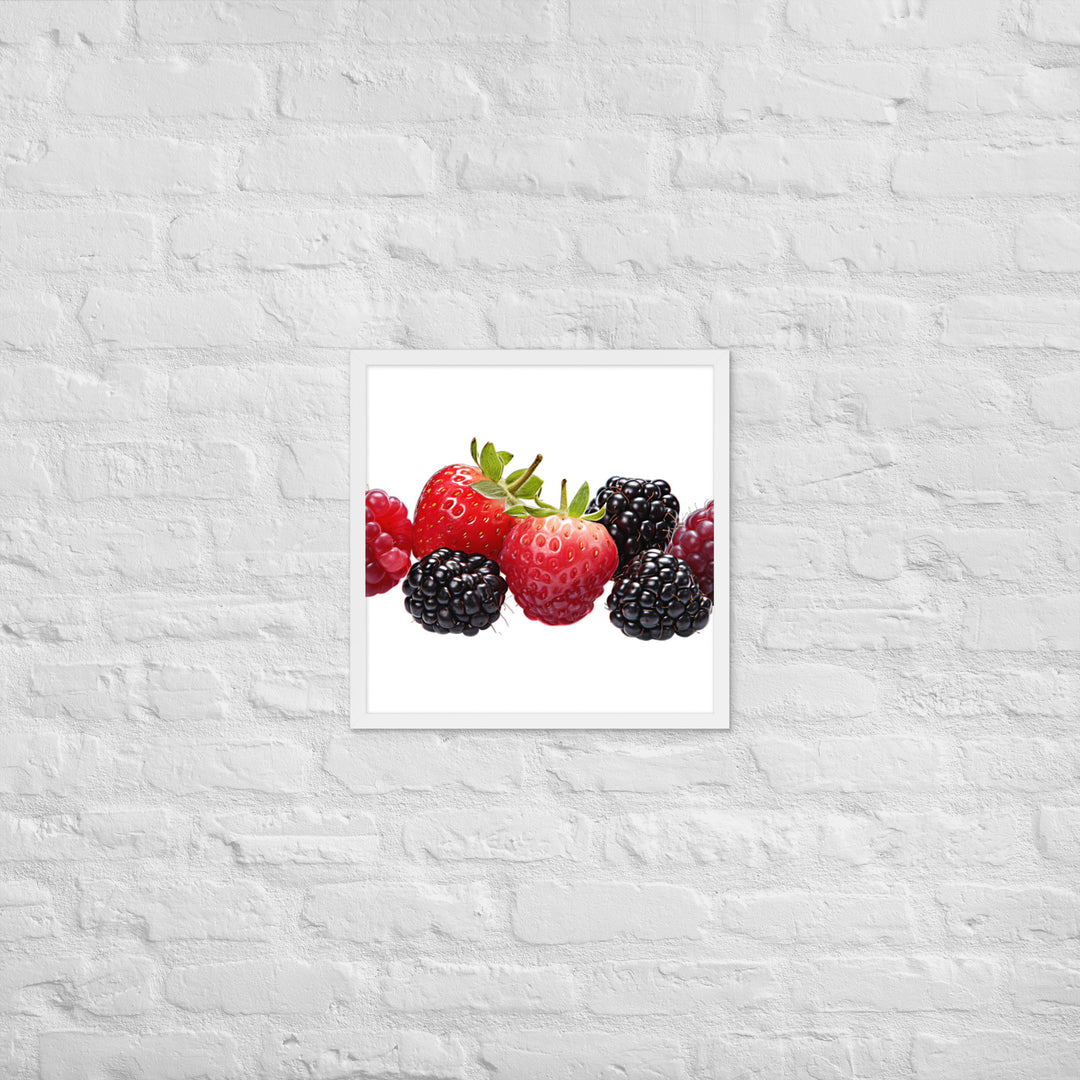 Berry Delight Assortment Framed poster 🤤 from Yumify.AI