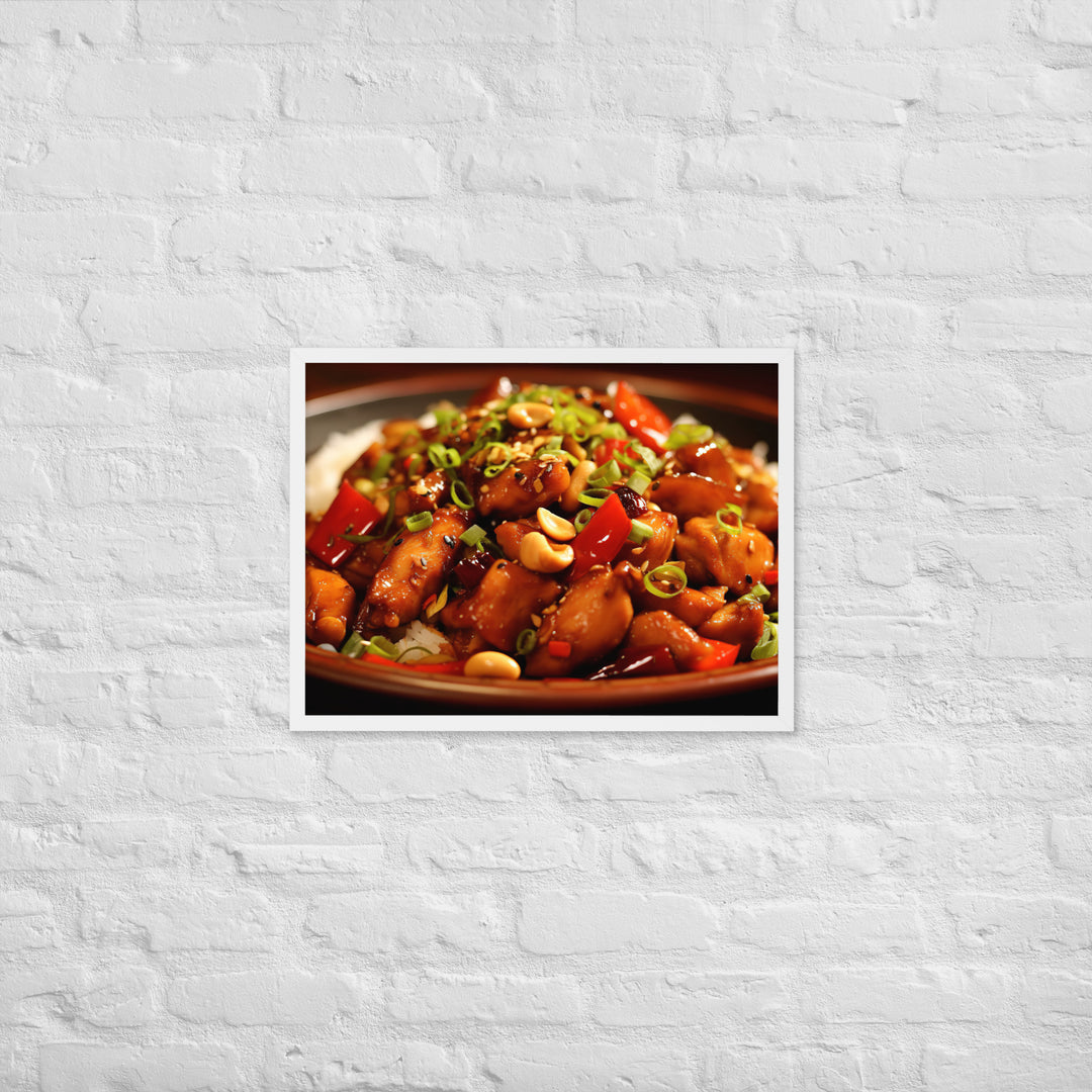 Kung Pao Chicken Framed poster 🤤 from Yumify.AI