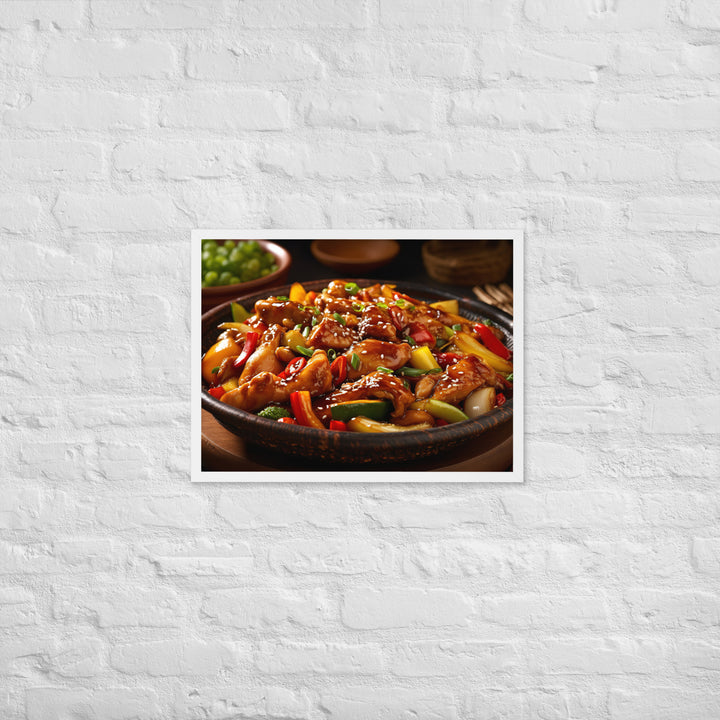 Kung Pao Chicken Framed poster 🤤 from Yumify.AI