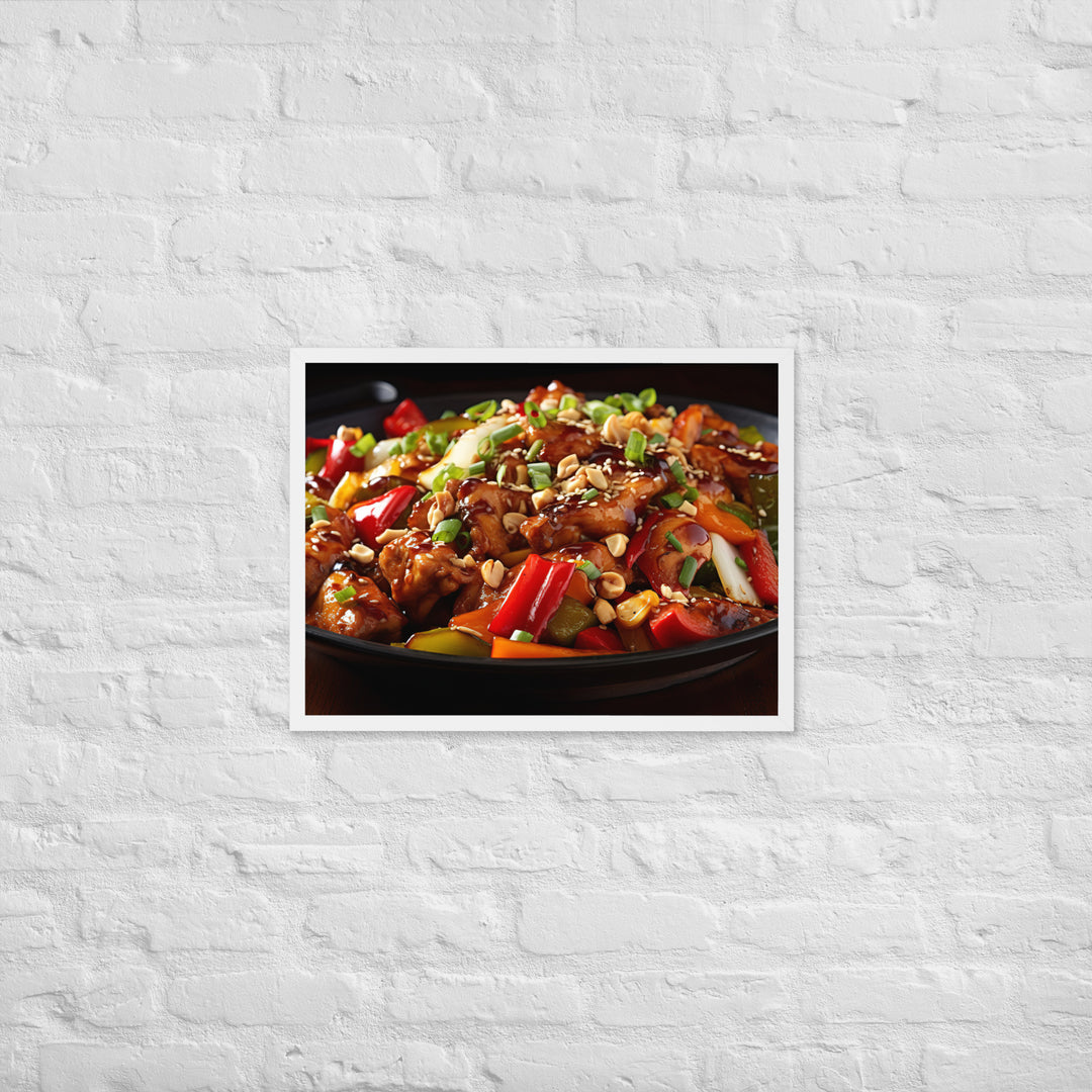 Kung Pao Chicken Framed poster 🤤 from Yumify.AI