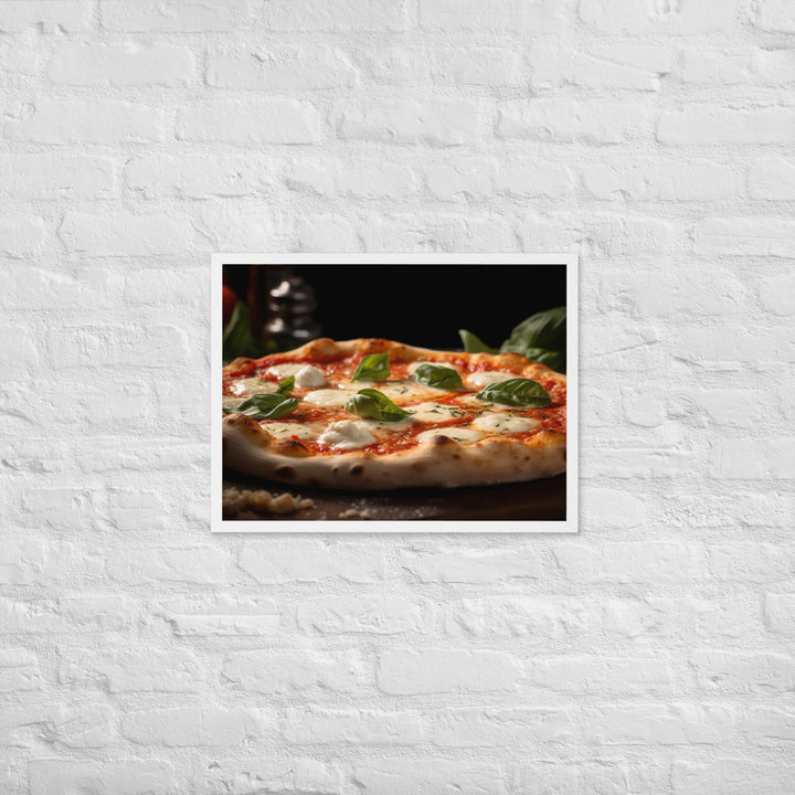 Pizza Margherita Framed poster 🤤 from Yumify.AI