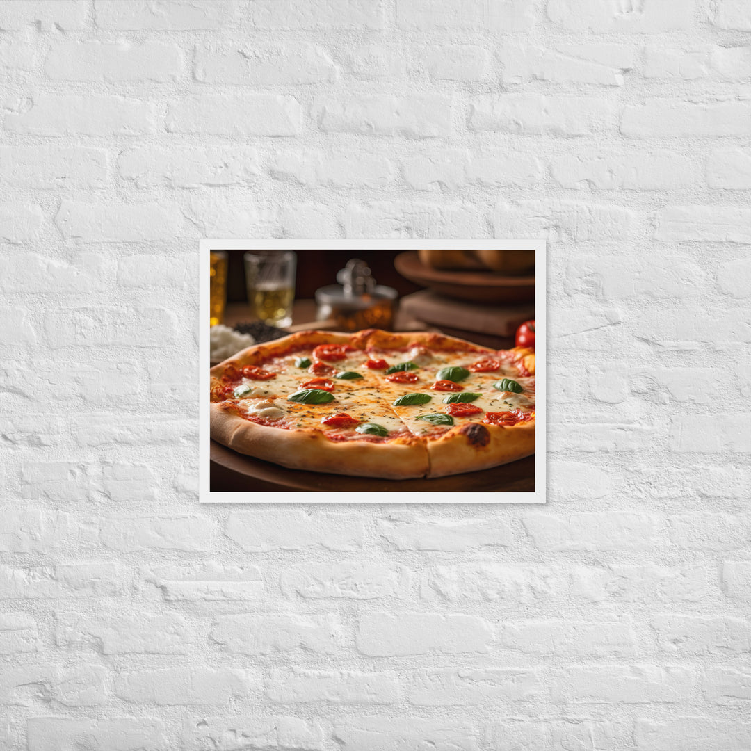 Pizza Margherita Framed poster 🤤 from Yumify.AI