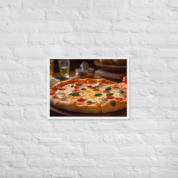 Pizza Margherita Framed poster 🤤 from Yumify.AI