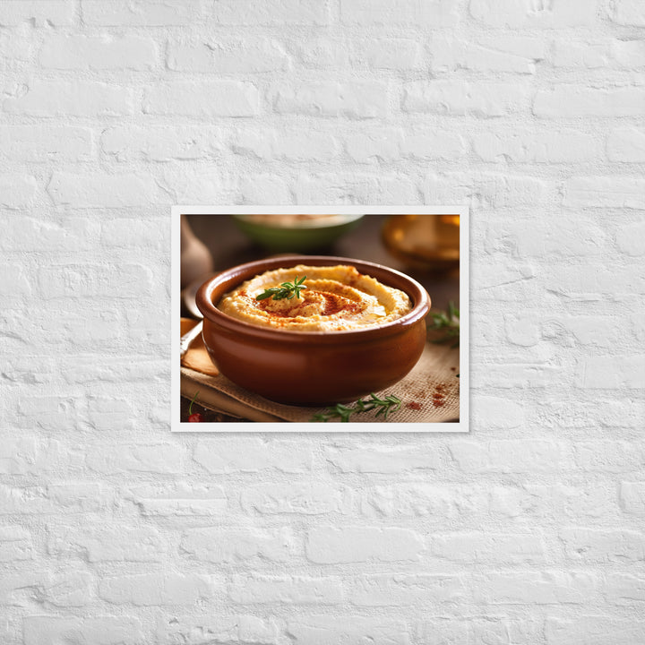 Hummus Framed poster 🤤 from Yumify.AI