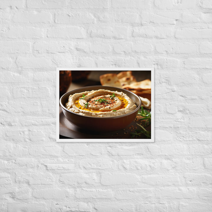 Hummus Framed poster 🤤 from Yumify.AI