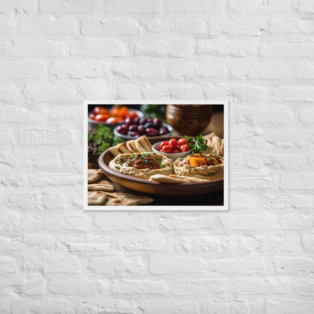 Hummus Framed poster 🤤 from Yumify.AI