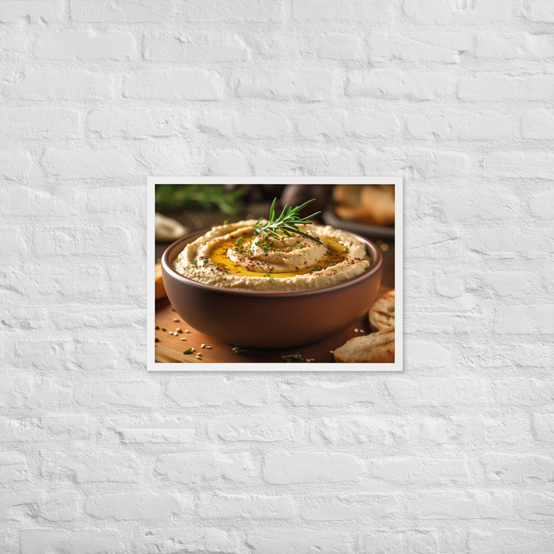 Hummus Framed poster 🤤 from Yumify.AI