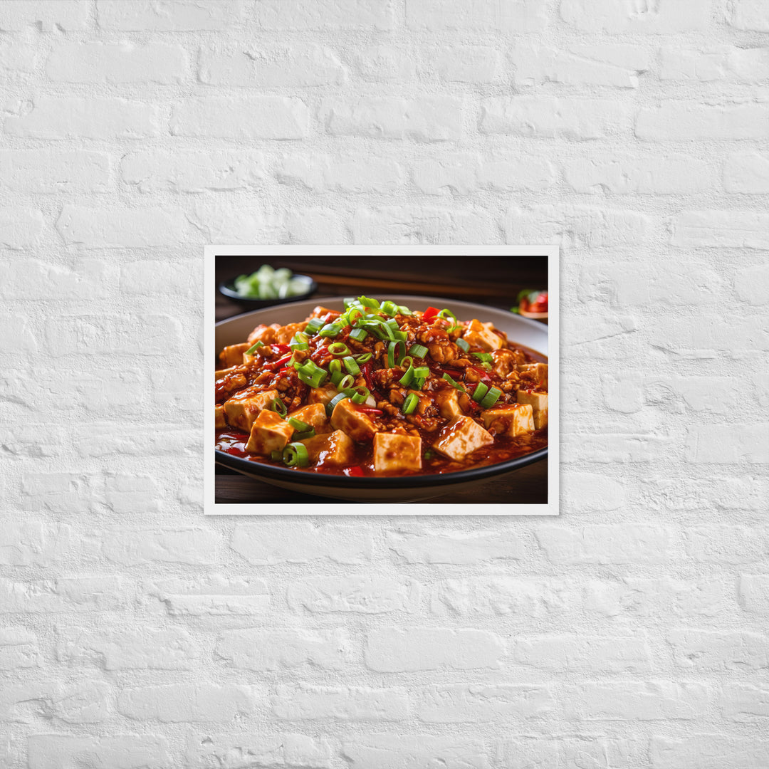 Mapo Tofu Framed poster 🤤 from Yumify.AI