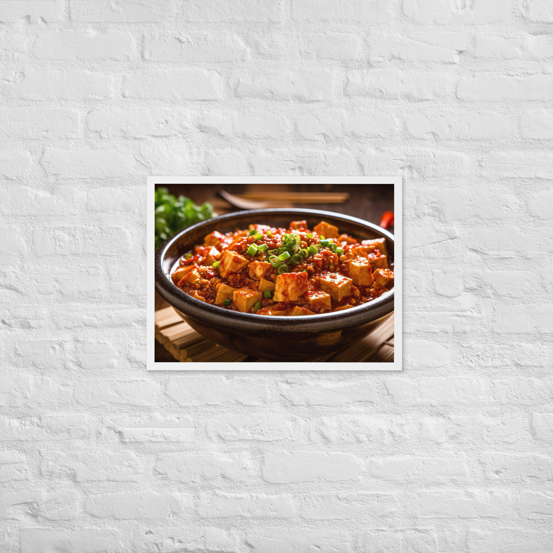 Mapo Tofu Framed poster 🤤 from Yumify.AI