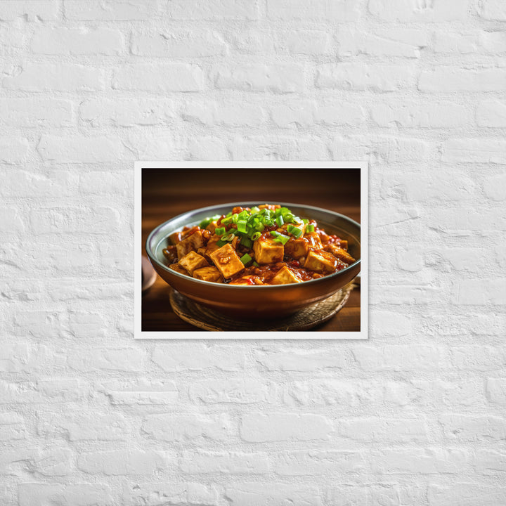 Mapo Tofu Framed poster 🤤 from Yumify.AI